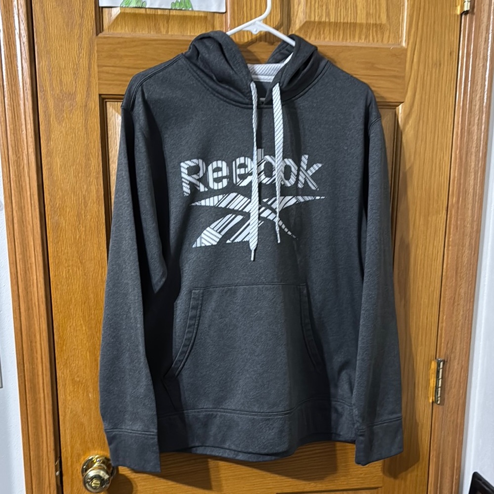 Reebok Men's Charcoal Hoodie Sweater